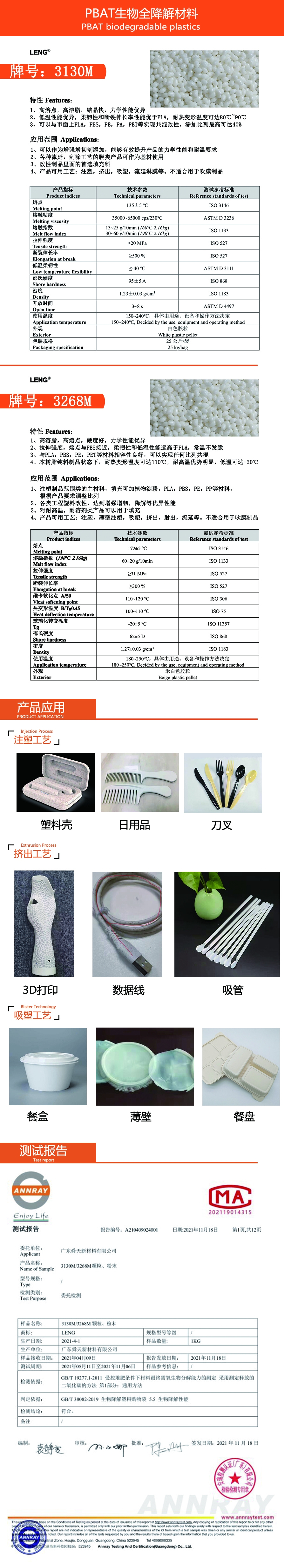 PBAT生物全降解塑料